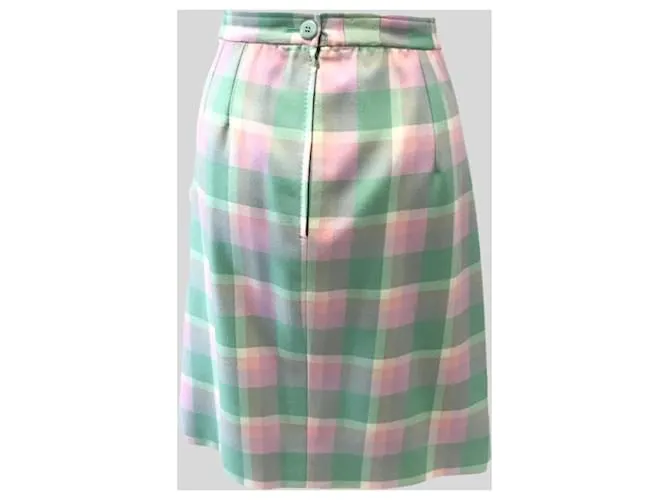 Autre Marque falda a cuadros Verde 