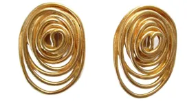 Balenciaga Clips dorados "remolino". 