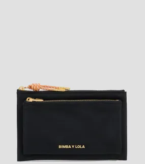 Bimba y Lola Cartera doble poliamida negra Mujer