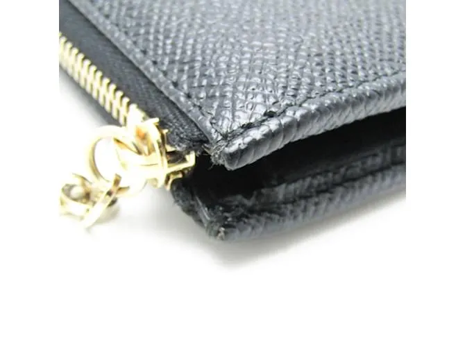 Bulgari Cartera larga de cuero Bvlgari Bvlgari para mujer Negro 