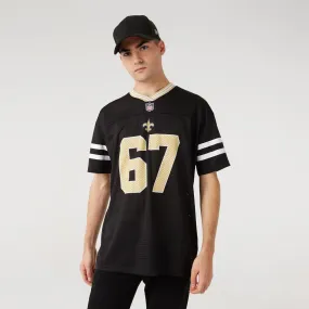 CAMISETA NEW ERA NEW ORLEANS SAINTS NFL NEGRO OVER 12572537