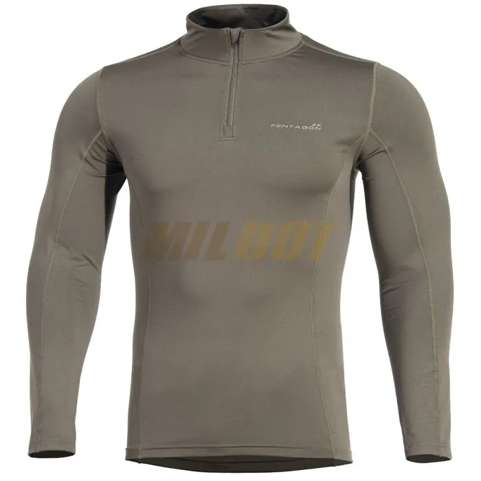 Camiseta térmica PENTAGON Pindos Zip verde