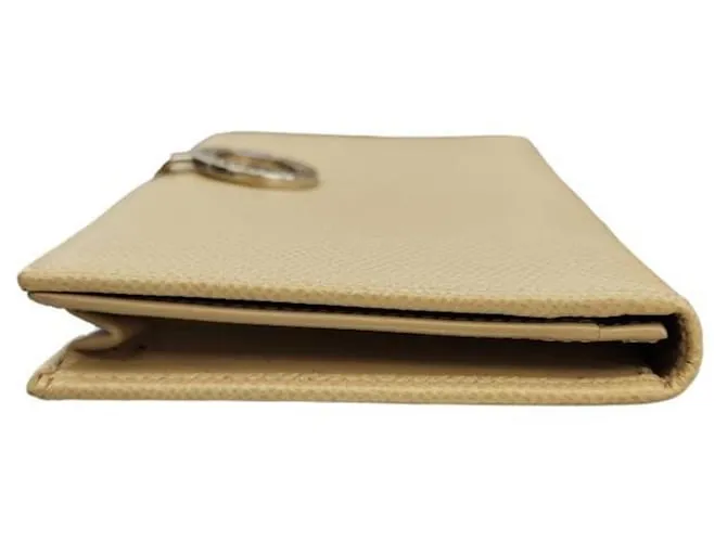 Cartera con cremallera Bulgari Beige 
