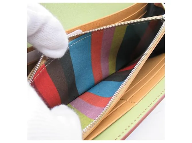 Cartera larga bifold de cuero marrón Paul Smith Castaño 