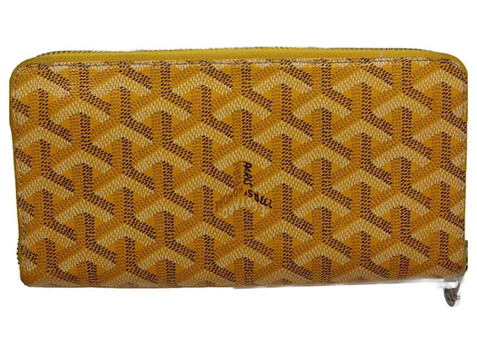 Cartera larga Goyard Matignon GM Amarillo 