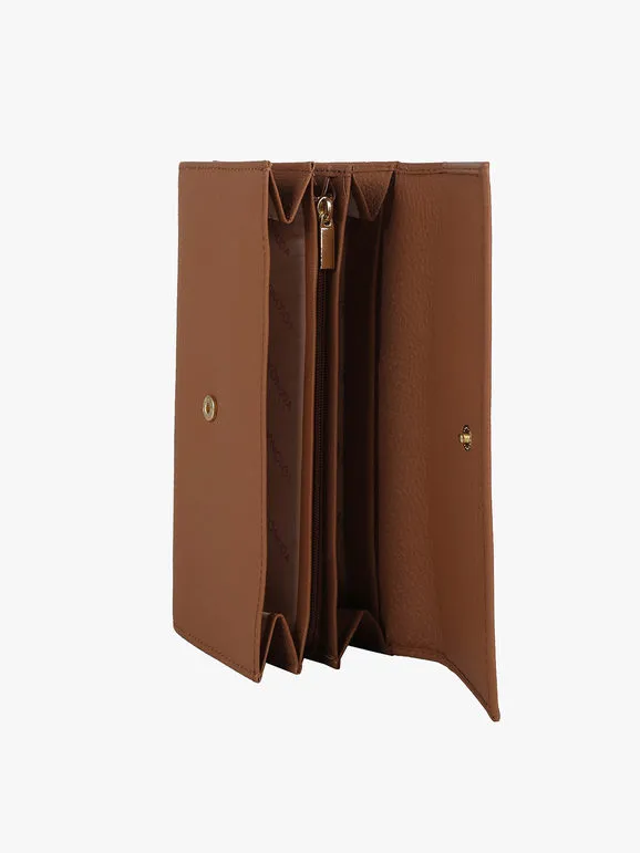 Coconuda Cartera de piel rectangular para mujer.