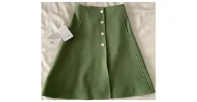 Courreges falda acampanada COURRÈGE, 100% laine Verde 