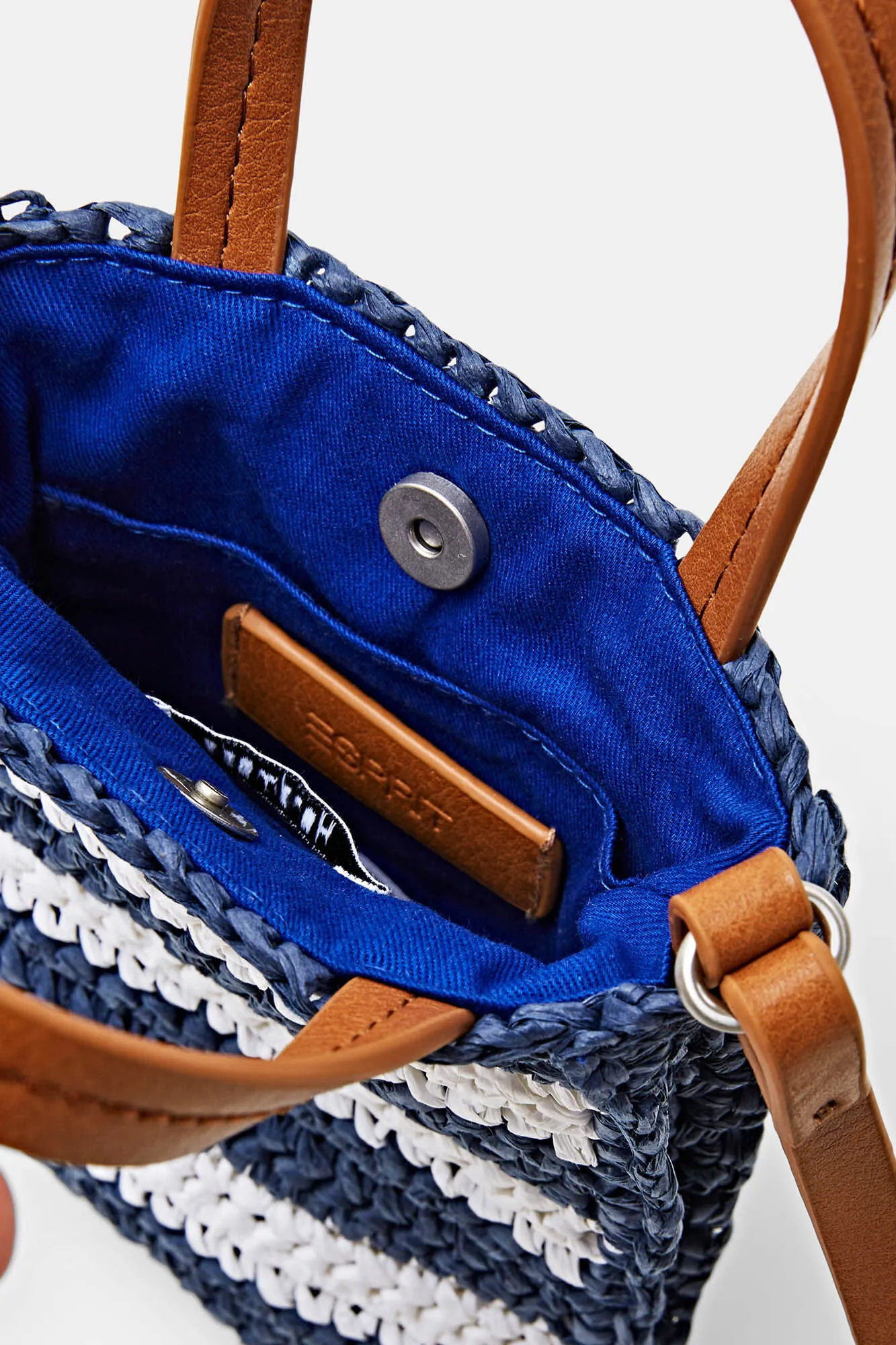 Esprit Bolso para móvil entretejido rayas