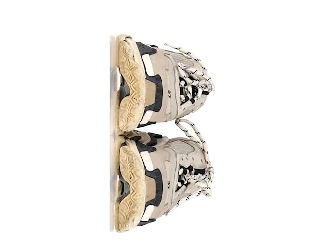 Everyday Zapatillas Triple S con suela transparente Balenciaga en poliéster beige 