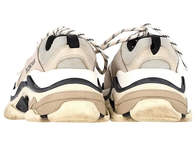 Everyday Zapatillas Triple S con suela transparente Balenciaga en poliéster beige 