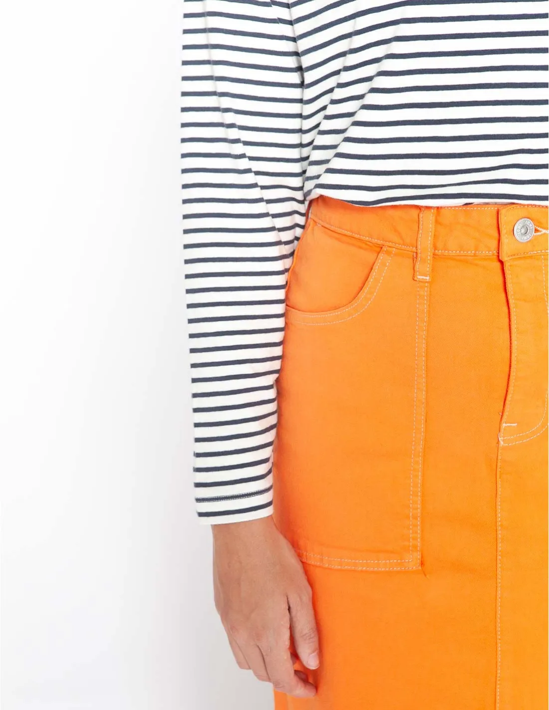 FALDA DENIM NARANJA CENNY ICHI