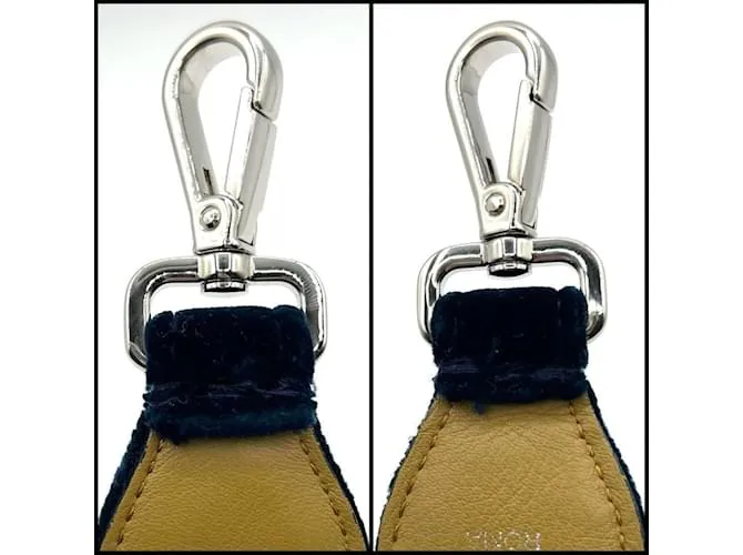 Fendi Correa de Hombro de Cuero Suede Marino para Mujeres Azul marino 