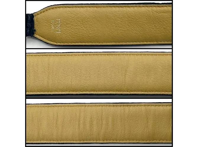 Fendi Correa de Hombro de Cuero Suede Marino para Mujeres Azul marino 