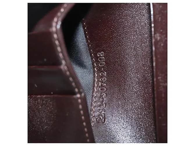 FENDI Zucca Canvas Wallet Negro Marrón Auth yk11705 Castaño 