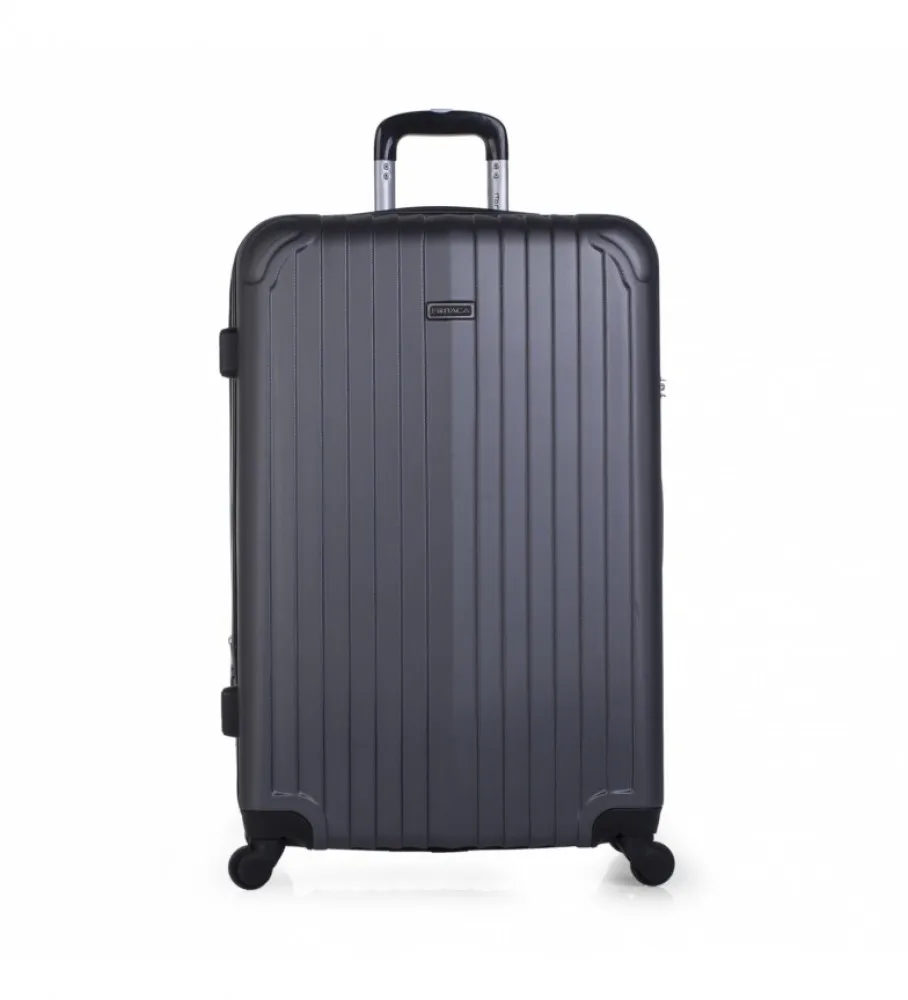 ITACA MALETA DE VIAJE GRANDE XL RÍGIDA 4 RUEDAS T71570 NEGRO -76X49X30CM-