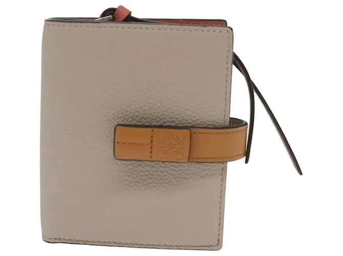 LOEWE Cartera Piel Gris C660S87X01 autenticación 67622UNA Castaño 