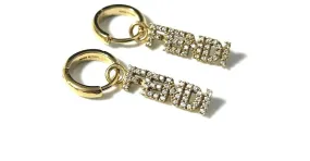 Pendientes Hoop FendiGraphic para mujeres de Fendi 