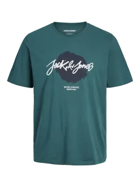 Plus Camiseta Logotipo | Verde oscuro | Jack & Jones®