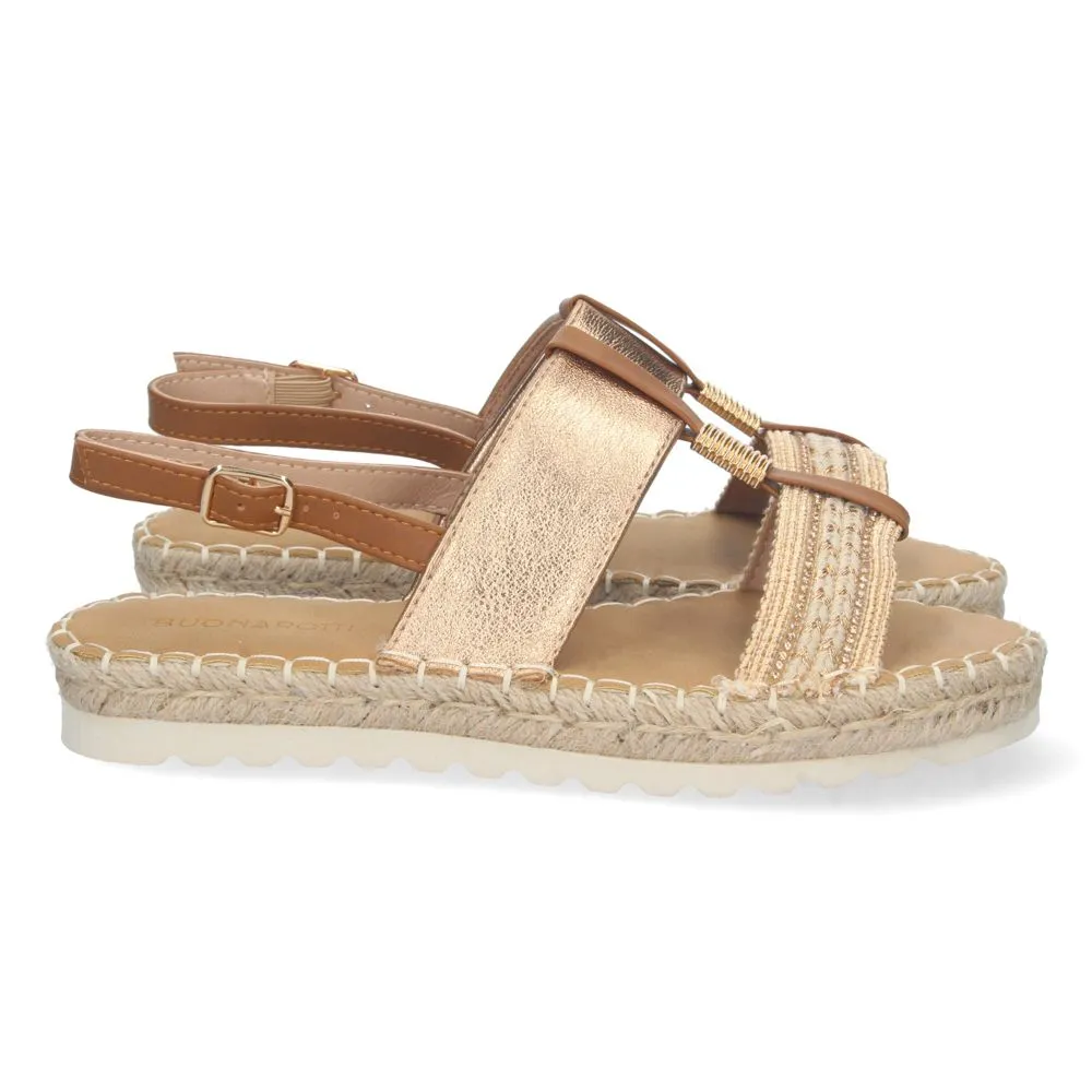 Sandalias de mujer color champán, descubre los cupones de Let's Secrets2FB-2182-Champan