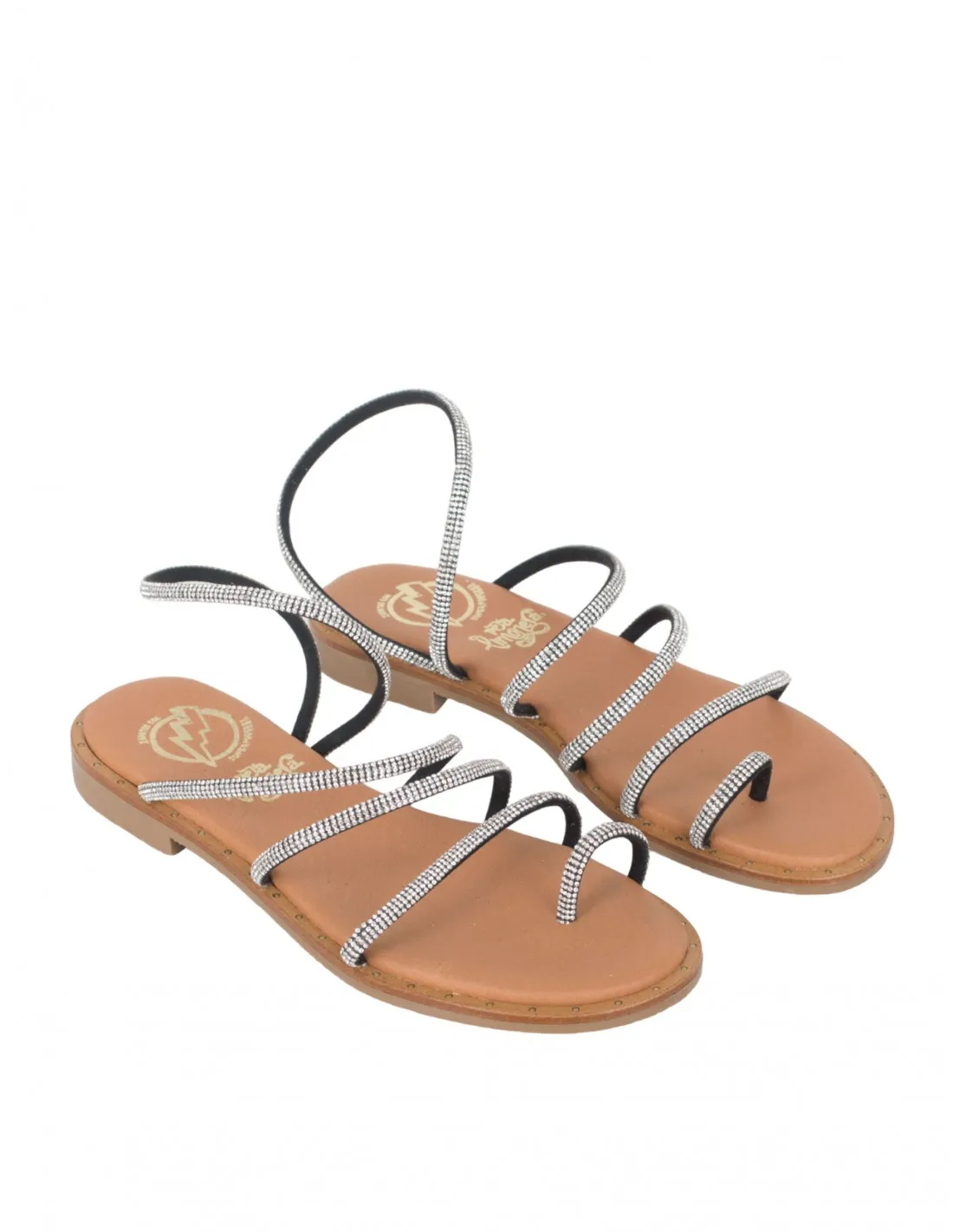 Sandalias Plateadas Fiesta Planas PERA LIMONERA
