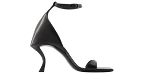 Sandalias Reloj de Arena - Balenciaga - Cuero - Negro 