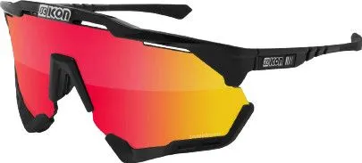SCICON Gafas SCICON Aeroshade XL Negro Brillante / Rojo Espejo