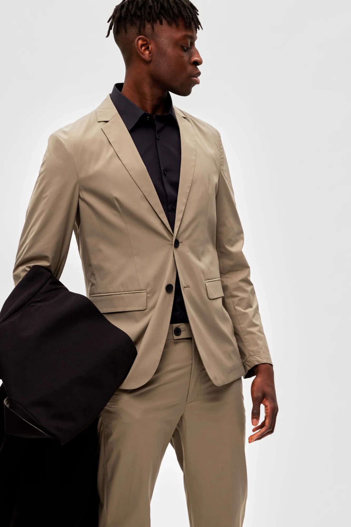 Selected Americana slim fit con bolsillos frontales con solapa.