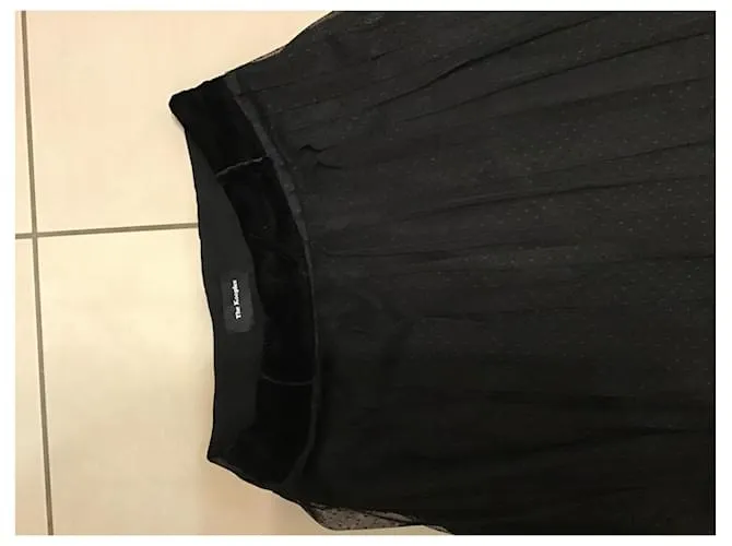 The Kooples Falda Kooples Tea desgastada 1 hora Negro 