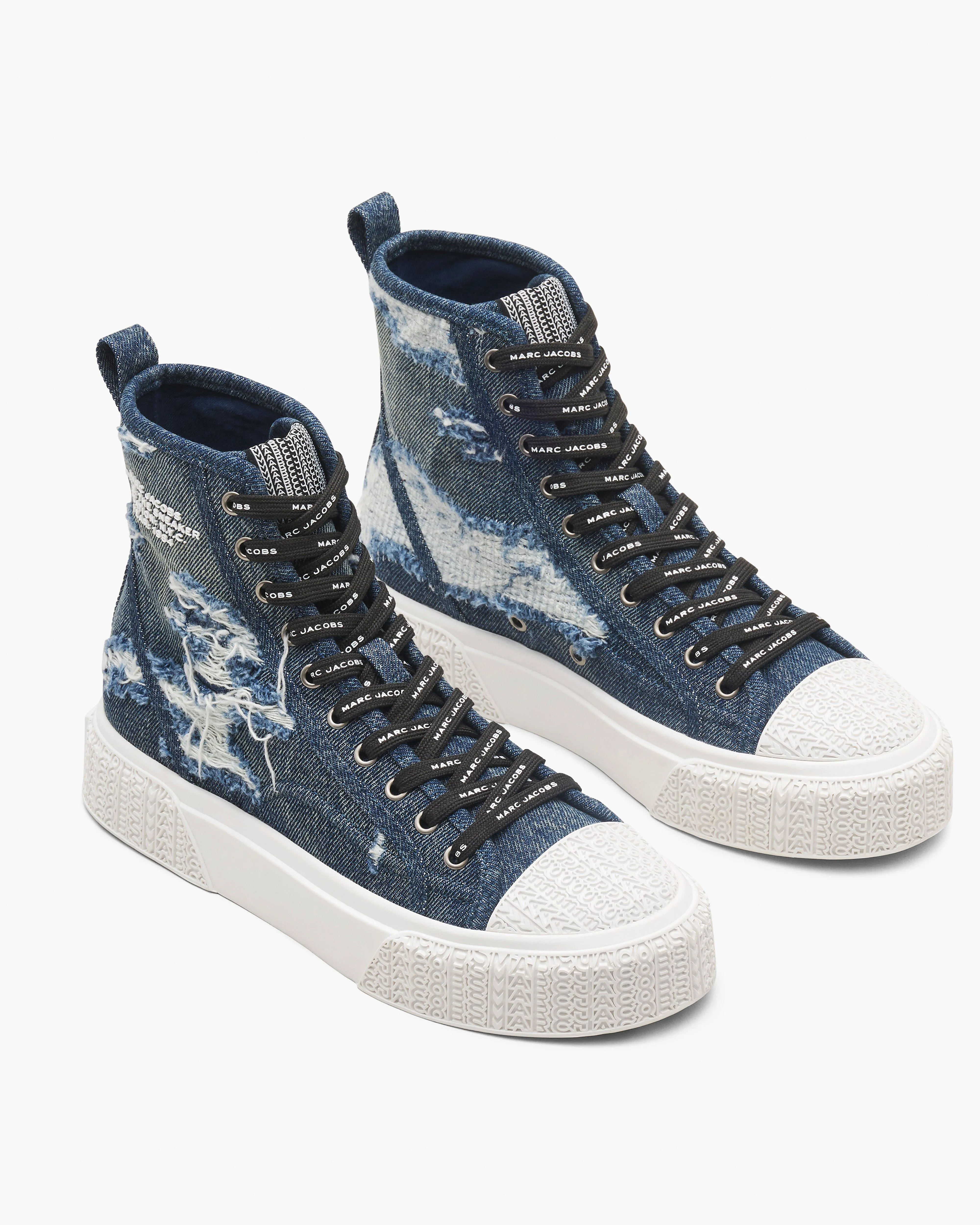 The Rip And Repair Denim High Top Sneaker
