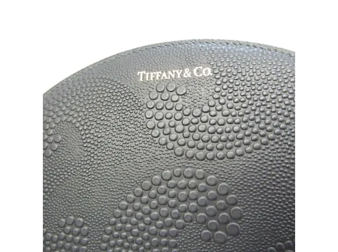 Tiffany & Co Cartera larga en forma de media luna Tiffany Negro 