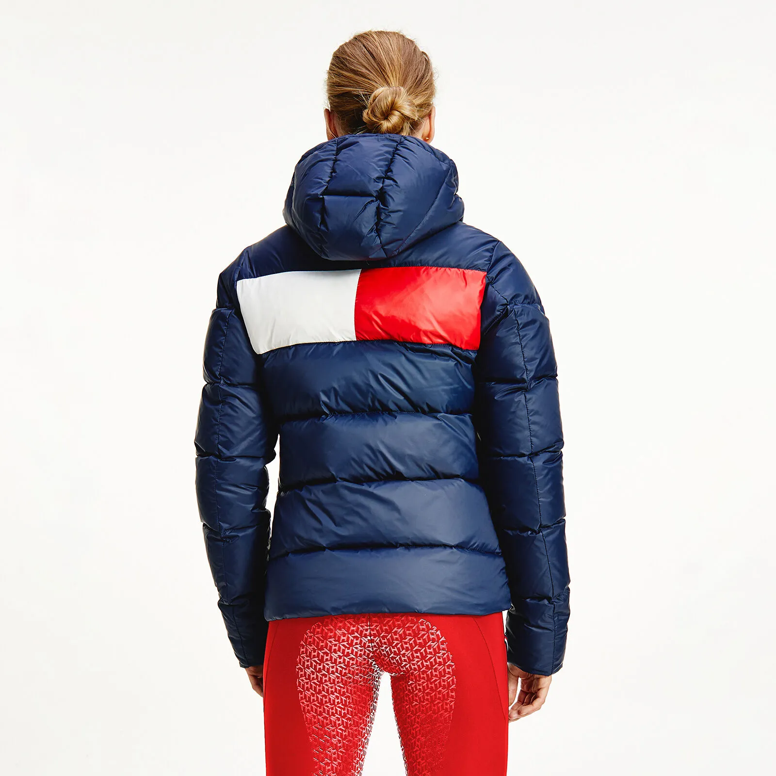 Tommy Hilfiger Equestrian Chaqueta de invierno para mujer Re-Down